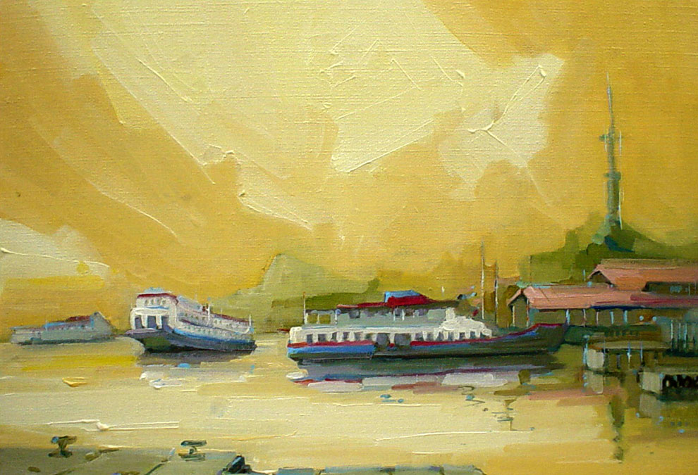 Ferries in Praça XV Station