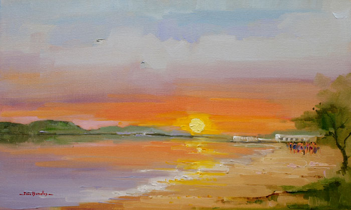 Por do Sol na Praia da Bica I