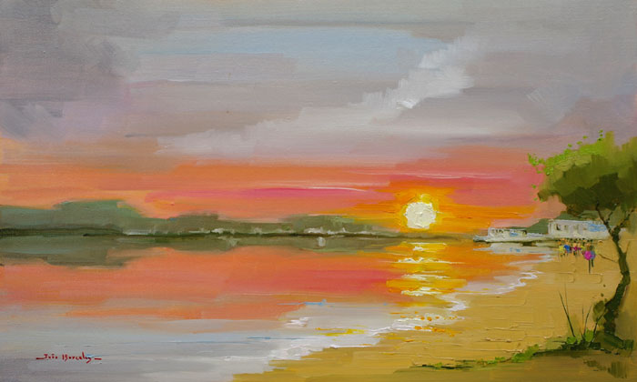 Por do Sol na Praia da Bica II