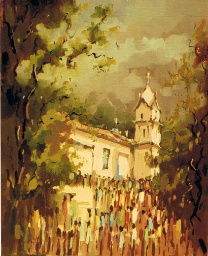 Missa na Igreja do Ouro