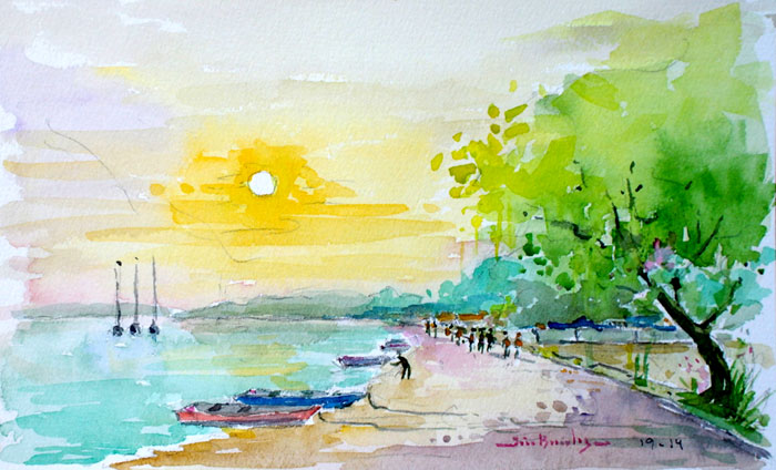 Praia junto à Capela de São Roque