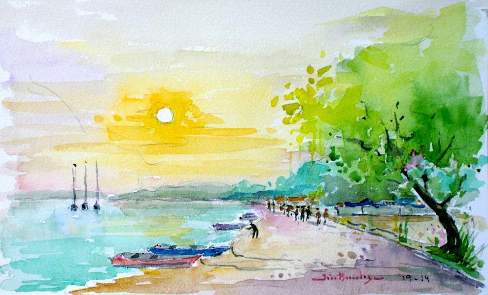 Praia junto à Capela de São Roque