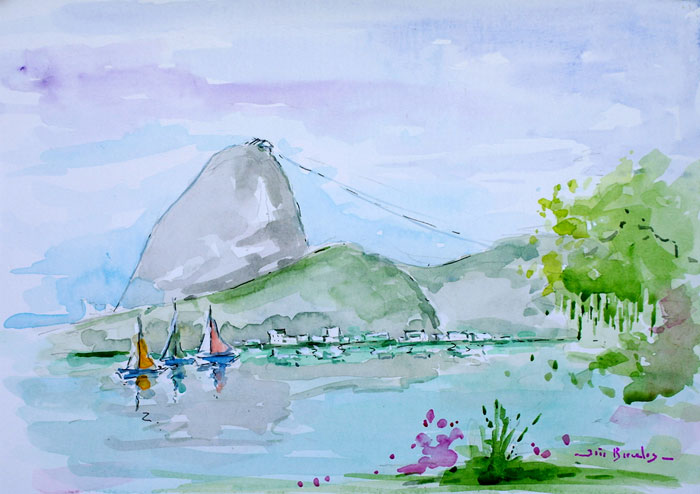 Pão de Açúcar visto do Monumento Estácio de Sá