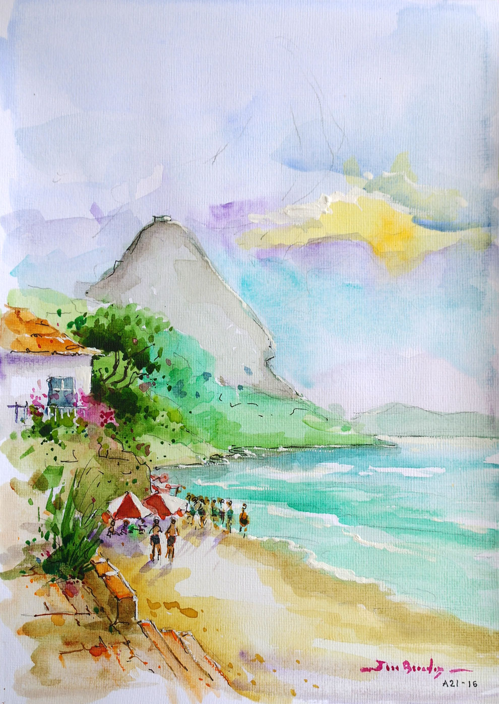 Praia Vermelha com Pão de Açúcar
