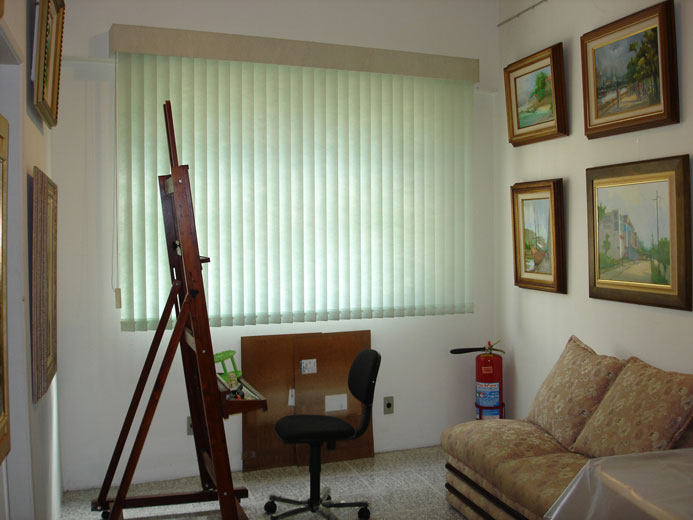 Vista da sala com exposição permanente