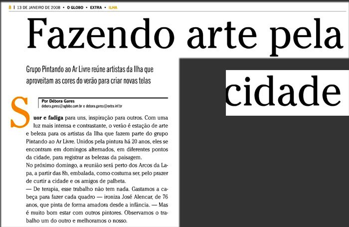 O Globo-Ilha 13 Jan 2008