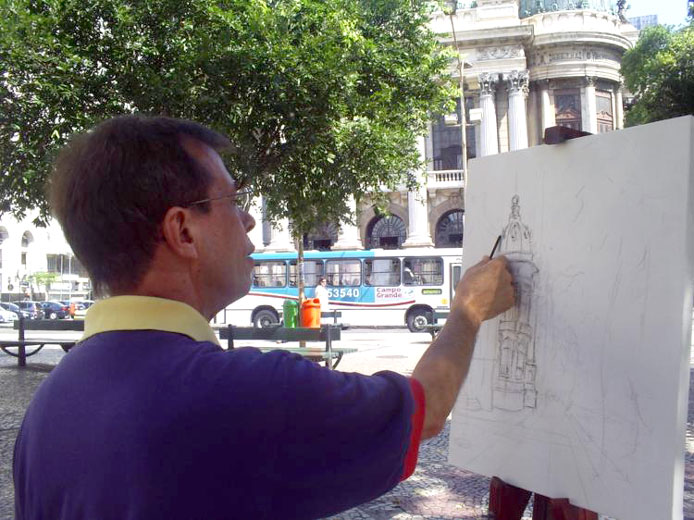 Desenhando.