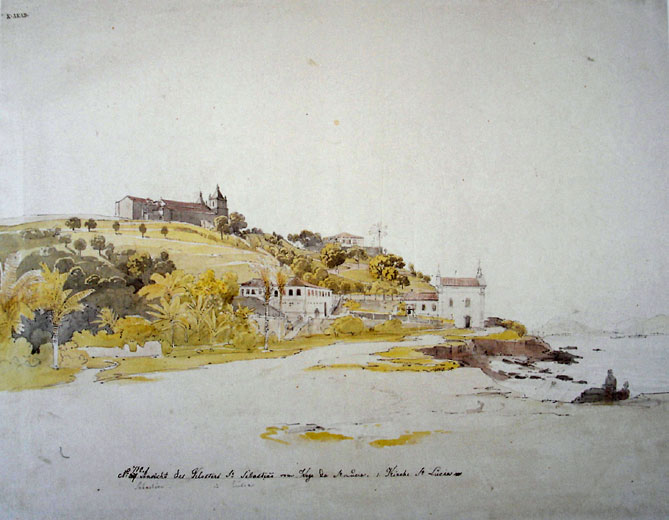 Aquarela de Thomas Ender - 1817 ou 1818