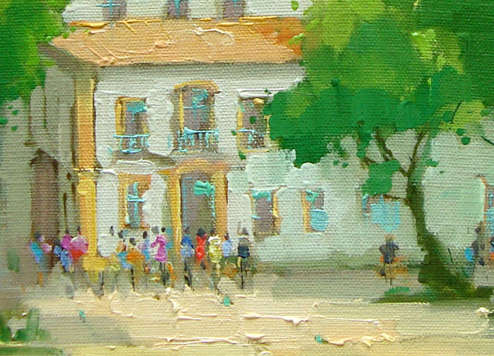 Detalhe do quadro pronto