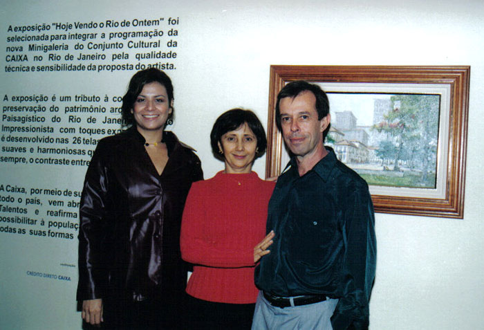 Com minha esposa e uma grande amiga